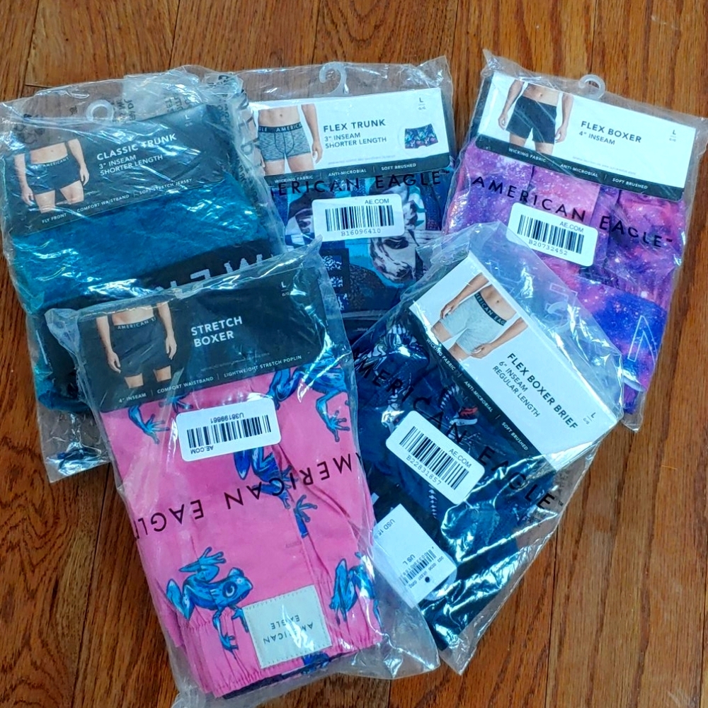 5 american eagle men's underwear